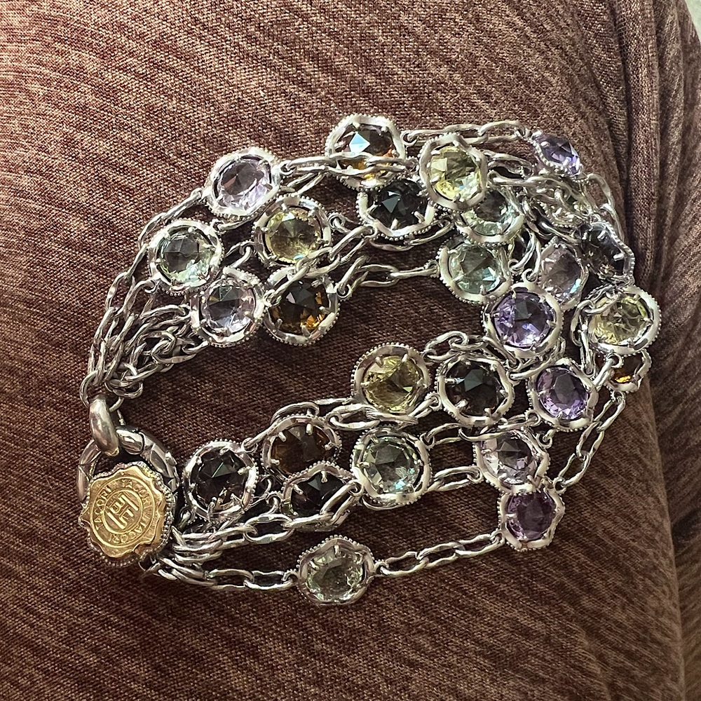 Tacori 18K925 Multi-Color Sterling Bracelet